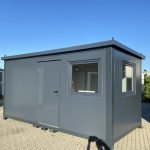 Contentor de Escritório e Habitacional 5x2,4m com Casa de Banho Completa e Duche (Isolamento 7,5cm)