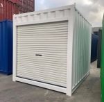 Contentor de 10 Pés com Porta de Enrolar – Box de Armazenamento Compacto (Disponível vers. Offshore DNV)