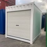 Contentor de 10 Pés com Porta de Enrolar – Box de Armazenamento Compacto (Disponível vers. Offshore DNV)