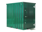 Contentor de Jardim 1,5 x 2,2 m – Box em Aço Galvanizado Verde RAL 6005 (Chão e Rampa Incluídos) - Image 3