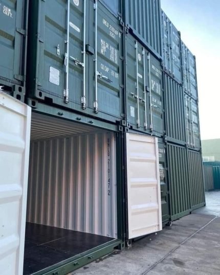 Contentor Marítimo 20 Pés High Cube (HC) – Verde (Novo Primeira Viagem - Altura Extra 2,89m)