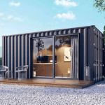 Módulo Habitável T0 em Contentor (4x3m) – Design Moderno & Isolamento Premium em Lã de Rocha