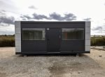 Pavilhão Modular Escritório 3x6m (18m²) – Vidrado com Porta de Vidro (Novo e Isolado)