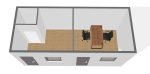 Contentor Social 21m² (7x3m) – Vestiário com WC e Aquecimento (Isolamento Premium 100mm) - Image 4