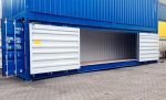 Contentor Marítimo 40 Pés High Cube Open Side – Cinzento Antracite (Novo - Abertura Total 12m) - Image 12