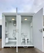 Contentor Sanitário Duplo 2,4x1,5m – Entradas Separadas (WC + Urinol) – Isolamento 100mm - Image 3