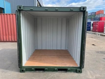 Contentor Armazém 8 Pés "Storage" – Verde (2,44m x 2,20m) Caixa Compacta