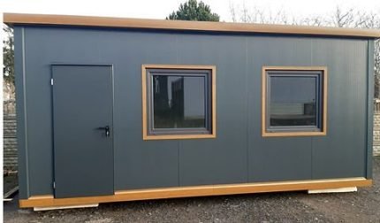 Pavilhão de Escritório 17m² (6x2,9m) – Módulo Habitacional Isolado 100mm (Largura Extra)