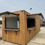 Bar Container & Quiosque de Snacks de 40 Pés – Instalação Street Food & Escritório (Revestimento Design & Isolado)
