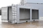 Contentor de 20 Pés Modificado com 2 Portas de Enrolar Laterais (Repintado) - Image 6