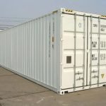 Contentor 40 Pés High Cube (HC) Novo "Primeira Viagem" – Branco (12m x 2,90m)